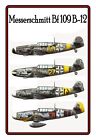 Top signs, various sizes, Messerschmitt Bf 109, fighter aircraft, new & original packaging