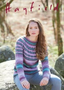 Sirdar Strickanleitung - Hayfield Spirit DK, Pullover 10033 - Bild 1 von 1