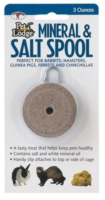 MILLER MANUFACTURING CO Pet Lodge Mineral & Salt Spool For Small Animals #SSH2 NEW