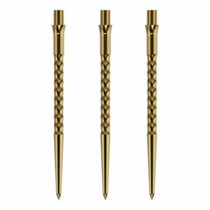 Caliburn Evo Replacement Dart Points. Ripple No Lip. 40mm Gold - Picture 1 of 1