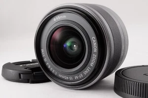 MINT Canon EF-M 15-45mm f/3.5-6.3 IS STM Zoom Camera Lens Black w/Caps Japan - Picture 1 of 24