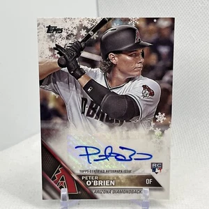 Peter O'Brien 2016 Topps Holiday #A-PO Autographs Rookie Diamondbacks /200 - Picture 1 of 6