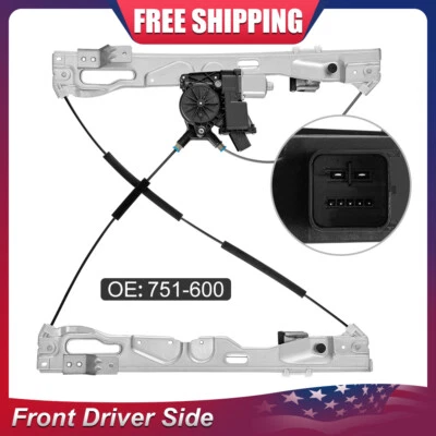 Power Window Regulator w/ Motor for Ford F-150 2011 2012 2013 2014 Front Left - Image 1 of 4
