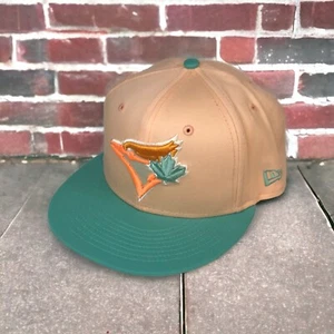 New Era Toronto Blue Jays Gorra Ajustada 7 1/4 Melocotón Como Nuevo 59FIFTY 40 Años Parche Lateral - Imagen 1 de 6