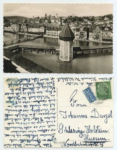 74130 - Luzern - Echtfoto - Ansichtskarte, gelaufen in Deutschland 30.6.1954 - Picture 1 of 2