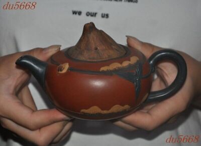 6.4 China Yixing Zisha Pottery Feng Shui Landscape Tea Makers Tea Pot Statue • 140.78$