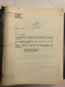 Hartzell Propeller Service Letters Originals - Picture 1 of 11