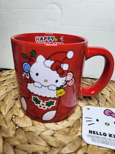 NEW Sanrio Hello Kitty Christmas Holiday Ceramic Mug 2023 - Picture 1 of 4