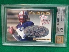 2004 SAGE FIRST AUTOGRAPH 68/99 PHILIP RIVERS #A-PR BGS 8.5 Auto 10