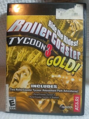 Roller Coaster Tycoon 3: Gold (PC CD-ROM , 2005) And Soaked Rollercoaster - Image 1 of 4