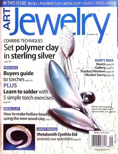 Art Jewelry Magazine September 2007 Metal, Metal Clay, Wire, Polymer Crafts - Picture 1 of 2