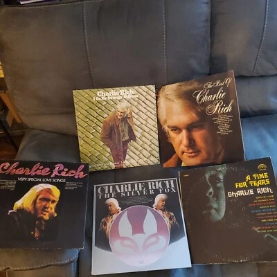 Charlie Rich Lot Of 5 Vinyl Lps 1970s  - Image 1 of 2