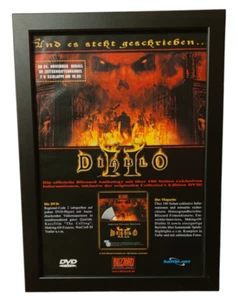 ✅ Diablo II 2 - (PC) ✅ Merchandise, Pubblicità, Foglio Pubblicitario, Poster✅Incorniciato✅ - Foto 1 di 5