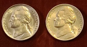 ANTIK 1939 & 1940 JEFFERSON NICKELS POSTFRISCH HOCHWERTIG BU BANKFRISCH 5... - Bild 1 von 2