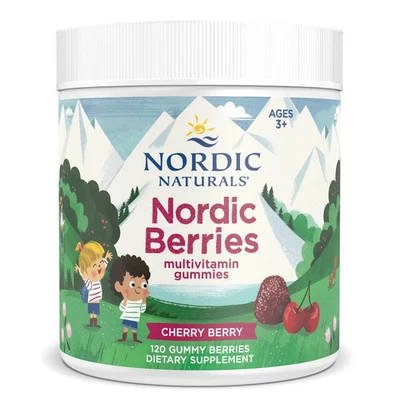 Nordic Naturals Cherry Multivitamin Gummies - Essential Daily Nutrients, 120 Ct - Image 1 of 3