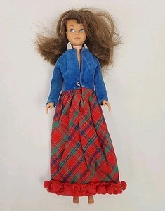 Vintage 1963 Mattel Barbie Skipper Puppe brünett blaue Augen gerades Bein Nr. 1 - Bild 1 von 16