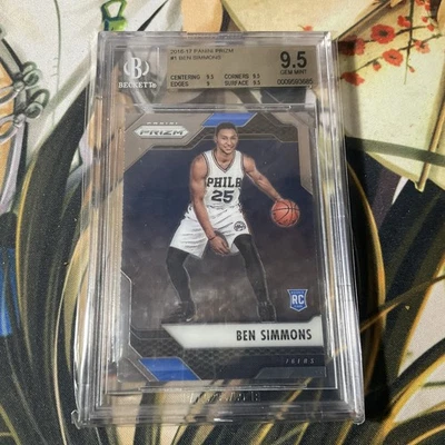 Panini Prizm Ben Simmons Rookie RC Prizm Parallel BGS 9,5 True Gem 76ers 2016-17 Foto 1 de 4