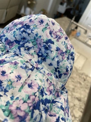 Sun hat girls 0-3 months purple floral Janie and Jack NWT - Image 1 of 4