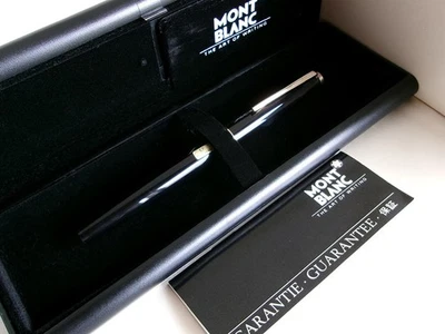 Pluma Estilográfica Montblanc Negra GT Sistema de Llenado de Cartuchos Acero EF Nuevo en Caja Foto 1 de 4
