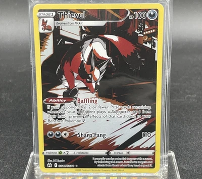 Thievul Crown Zenith: Galarian Gallery GG17/GG70 Pokémon TCG - Image 1 of 2