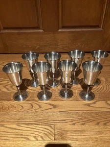 Vintage EL De Uberti Italy Silver Plate Wine Chalice Goblet 6.5in H - Picture 1 of 6