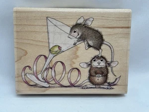 House Mouse OLIVE A PARTY! Mudpie Maxwell Martini 2003 Rubber Stamp NEW! - Picture 1 of 5