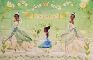 Princess And The Frog Happy Birthday Backdrop Background 4’X6’ - Picture 1 of 1