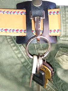 Belt Held KEY RING CLIP - made in USA $4.99 save $1.00 - Picture 1 of 5