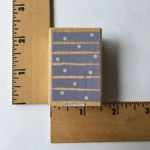 Hero Arts Rubber Stamp - Dots in Stripes Rectangle Background - C3205 - NEW - Picture 1 of 3