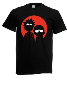 Herren T-Shirt Rick and Morty Silhouette Größe bis 5XL - Picture 1 of 10