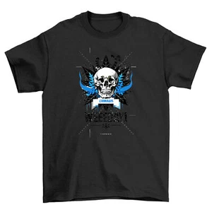 Weed Hemp_9 Skull Wings T-shirt - A Hilariously High-Flyer! Funny Unisex Printed - Picture 1 of 40