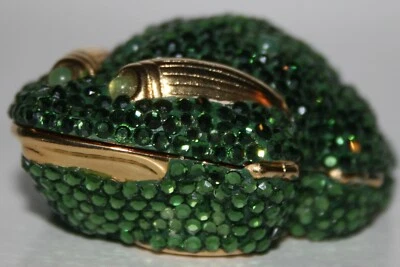 Pastillero vintage Judith Leiber Frog caja de baratijas Foto 1 de 4