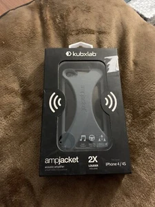 Veste ampli Kubxlab - iPhone 4/4s - Gris - Photo 1 sur 2