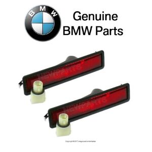 For BMW E32 E34 Rear Red Side Marker Lens Pair Set Left+Right OES 63141376978