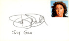 Carte d'index Judy Gold signée Auto 3x5 comédienne