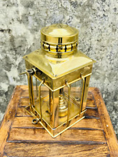 Hanging Ship 12" Lantern polished Brass Nautical Cargo Lamp Home Decor