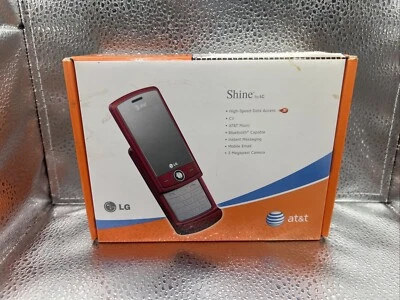LG Shine CU720 Red 2.2" LCD 2MP Single Camera (AT&T) Cellular Flip Cell Untested - Image 1 of 4