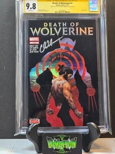 DEATH OF WOLVERINE #1 CGC SS 9.8 FIRMADA POR MCNIVEN & SOULE CUBIERTA HOLOFOIL - Imagen 1 de 4