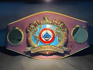 WBO Super World Boxing Organization Custom Made Boxing Championship Belt Adult - Picture 1 of 6