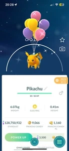 Pokemon Go Shiny Pikachu Singapore Purple Balloon Flying - Instant Trade - Bild 1 von 1