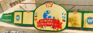 Réplica de cinturón talla adulto chapado en oro del Campeonato de Lucha Europea 2 mm - Imagen 1 de 13