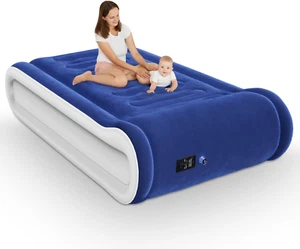 Luxury Inflatable Mattress with Built in Pump Blow up Mattress with Built in Pil - Picture 1 of 7