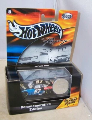 1:64 2001 HOT WHEELS RACING #97 SHARPIE KURT BUSCH ROUSH RACING 50TH WIN W/COIN - Image 1 of 4