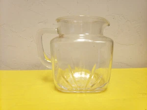 vintage Federal Clear Small Pitcher with Star on Bottom  - Picture 1 of 4