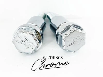 SALE! CHROME KANJI ENGRAVED CARGO BOLTS (FRANKENSTEIN) 1999-2024 SUZUKI HAYABUSA Foto 1 de 4