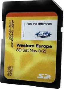 Ford Maps SD Card Sat Nav Western Europe Tested V2 Genuine AM5T-19H449-DAF - Picture 1 of 9