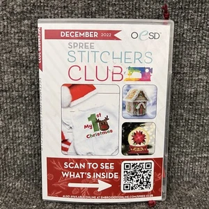 OeSD Spree Stitchers Club Embroidery Designs USB December 2022 - Picture 1 of 5