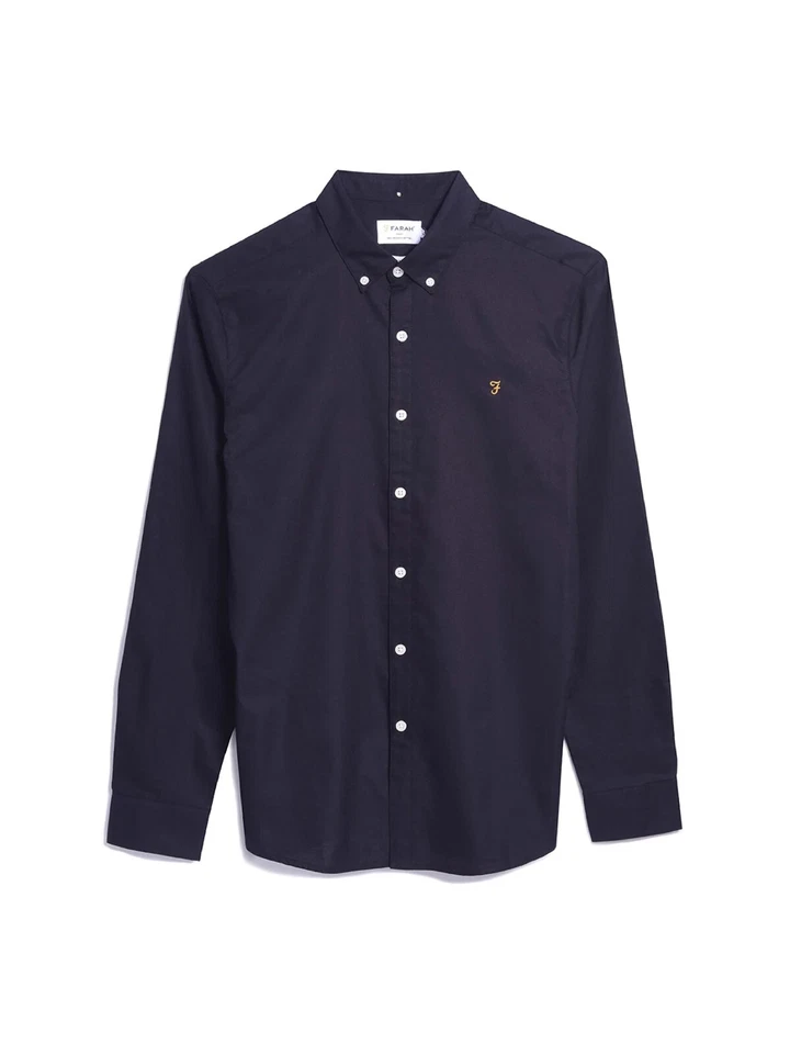 🔵Farah Brewer Shirt F4WSB060 Blue Men SS25 - Image 1 of 4