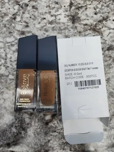 Lot of (2)  Believe Beauty Skin Finish Foundation Medium To Full Coverage. Sand - Picture 1 of 4