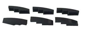 Lego 6 x Bogenstein 1x4 Stein Dachziegel Schrägstein #11153 schwarz (K3) - Bild 1 von 1
